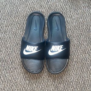Black Nike Slides